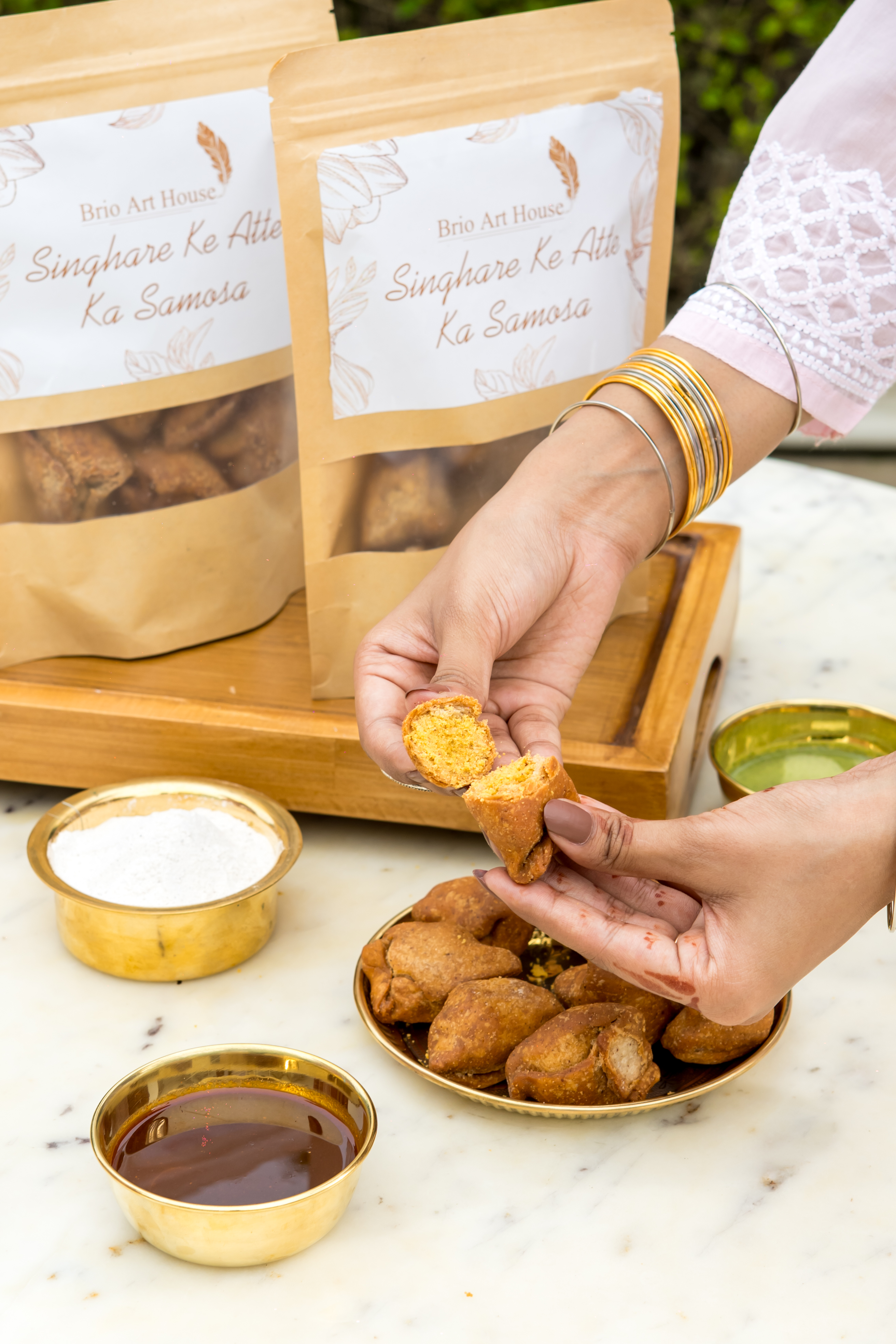 Singhare ke Atta Ke Samosa (200g) - Image 2