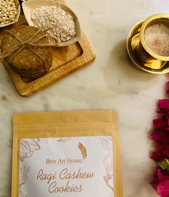 Homestyle Ragi Cashew Cookies (100g) - Image 2