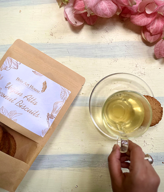 Vegan Atta Coconut Biscuits (100g)