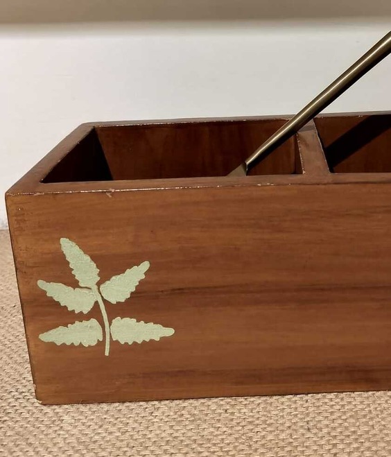 Handcrafted Handpainted Cutlery Box