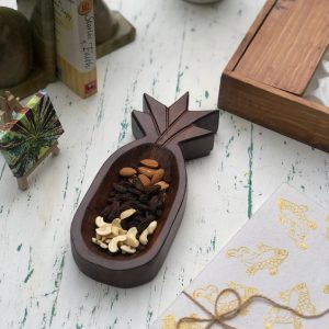 Wooden Pineapple-shaped Platter