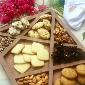 Handmade Wooden Zig-Zag Platter