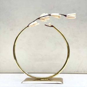 Pure Brass Vase (Circular Shape)