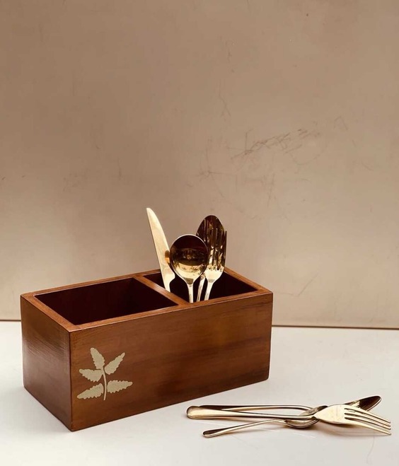 Hand forged Cutlery Set (Gold Plated)