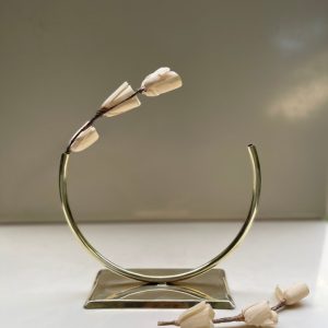 Pure Brass Vase ('Half-circle' Shape)