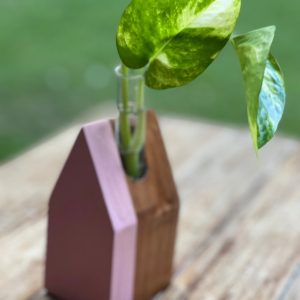 Hut-shaped Wooden Table Planter