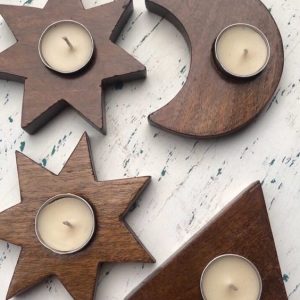 Candle Holders (Star, Moon, Triangle)