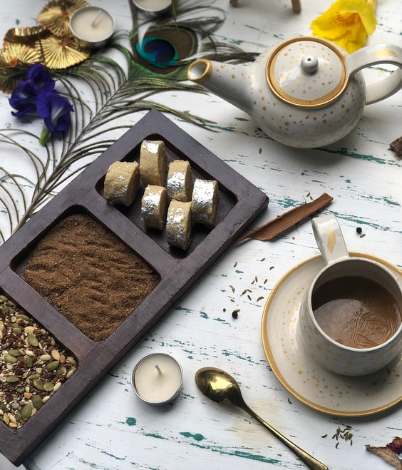 Wooden 3 Compartment Platter