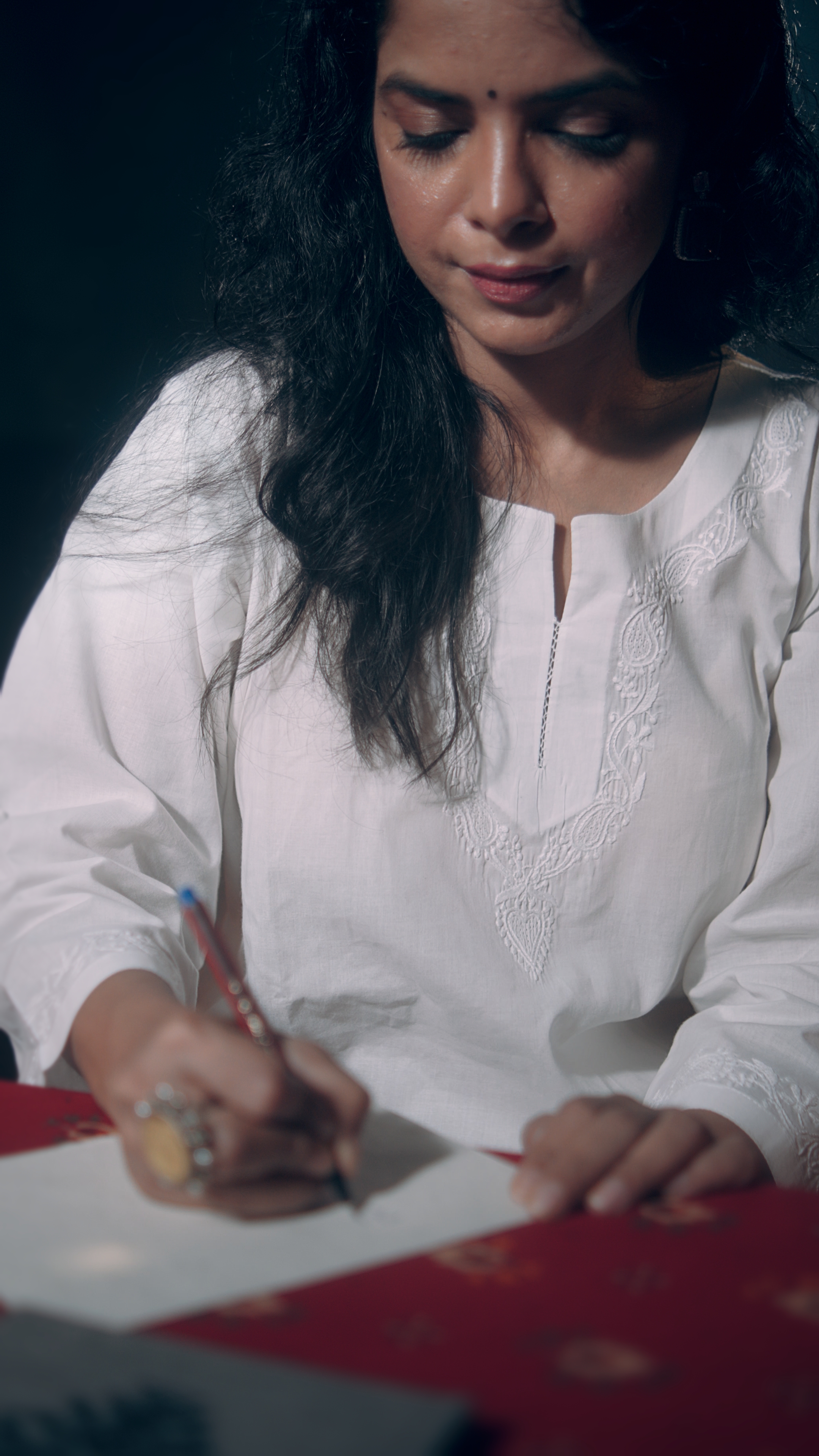 Pure Cotton Chikankari Fine Booti Work Short Kurti