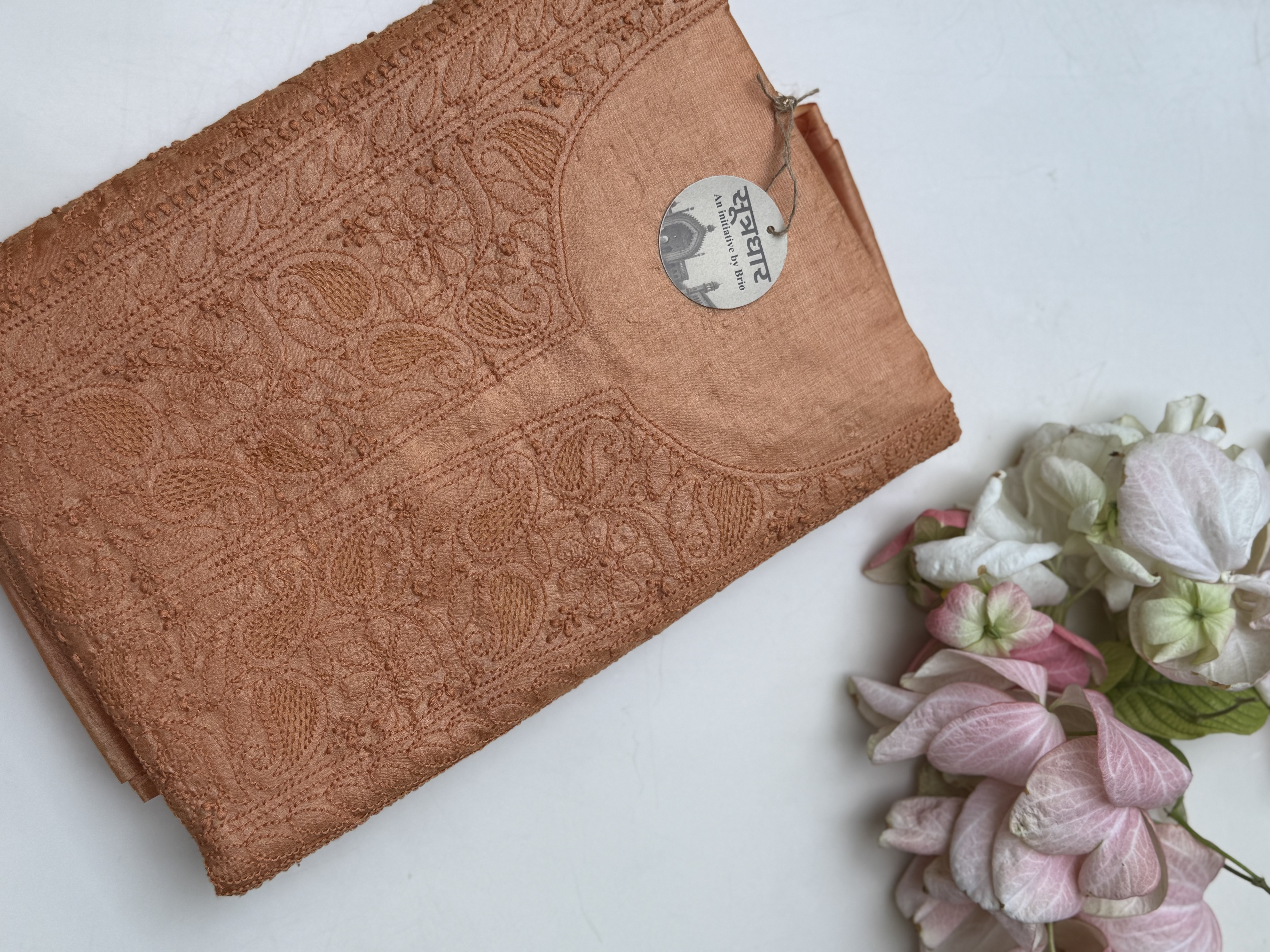 Overall Silk Without Stole Bottom Unstitched Suit With Pant