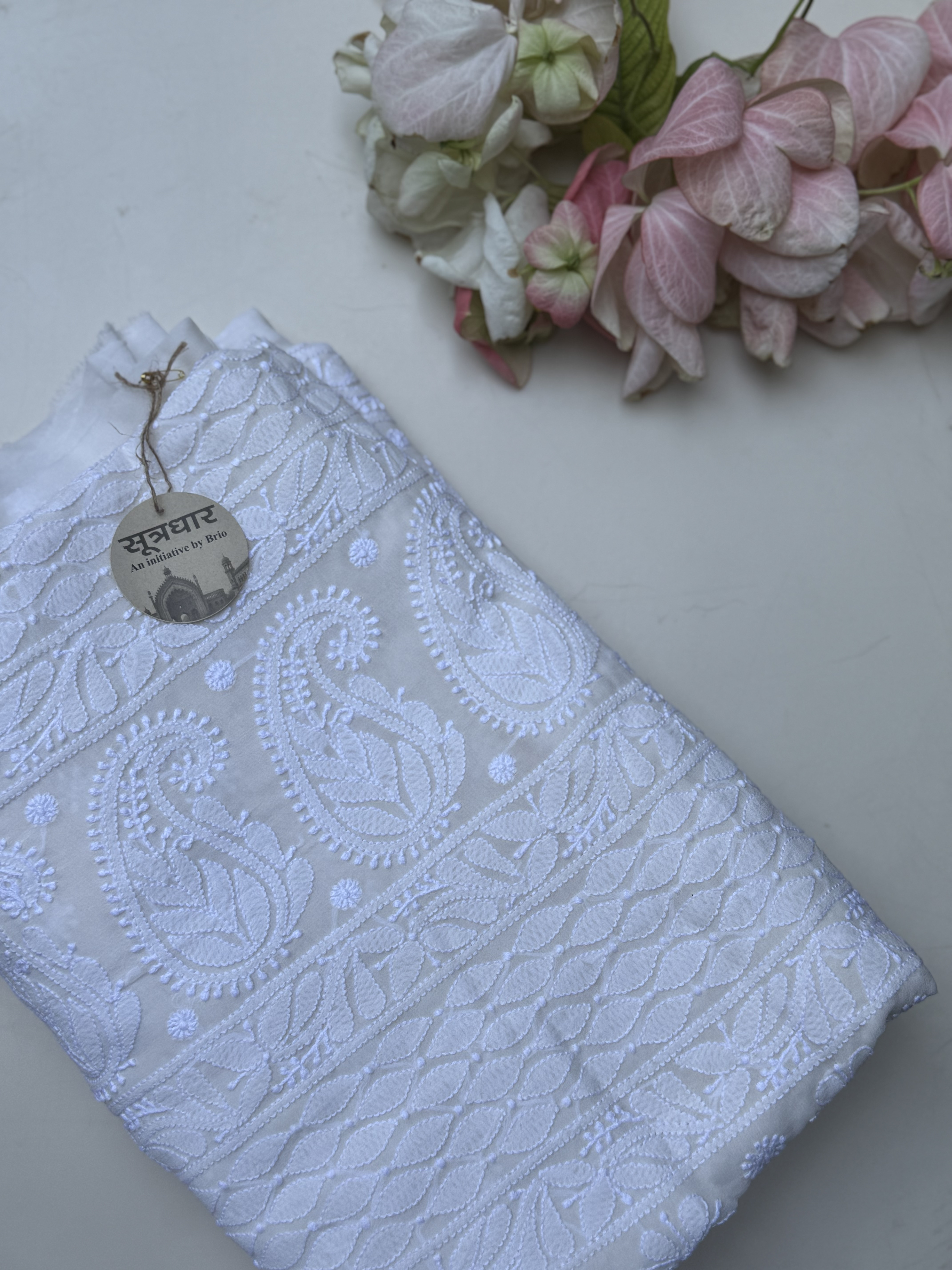 Pure Georgette Chhadi Gale Ke Saath Chauda Border Saree