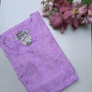 Chikankari Stitched Kota Full Work Ladies Kurti
