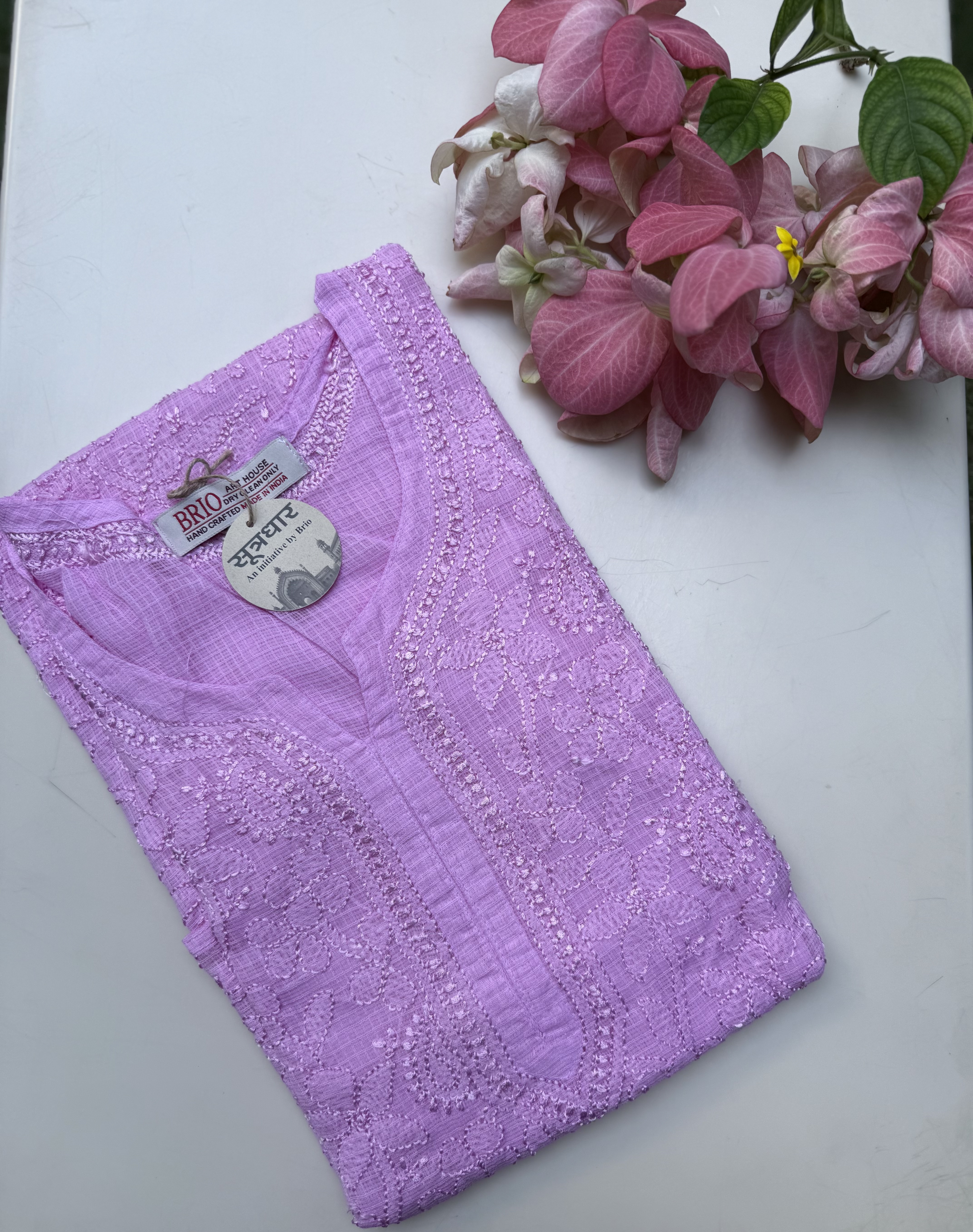 Chikankari Stitched Kota Full Work Ladies Kurti