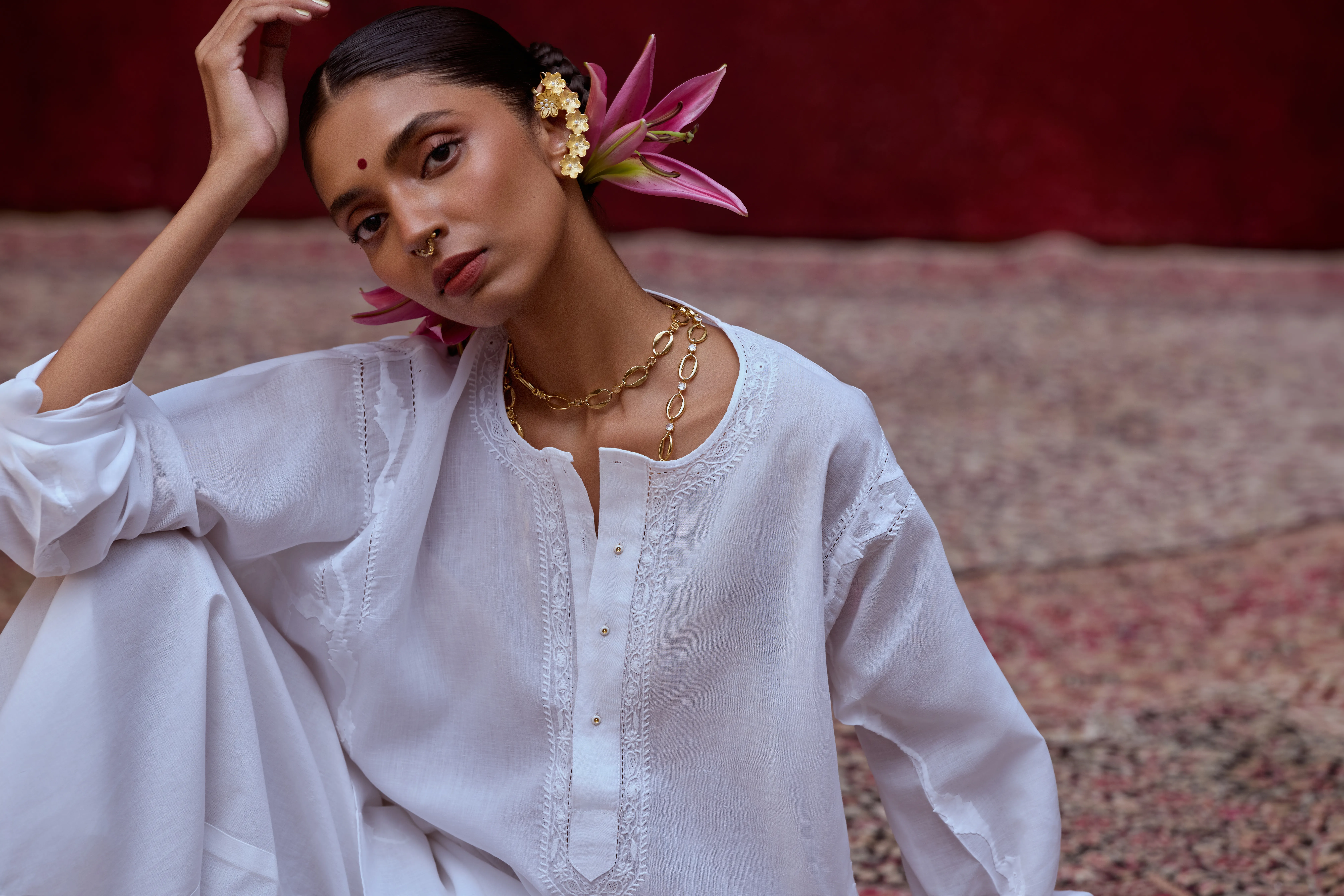 Breezy Chikankari Cotton Co-ord Set