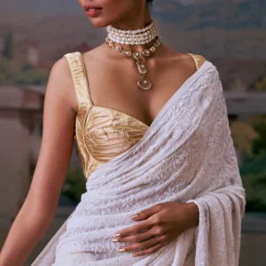 Chikankari Georgette Full Work Saree