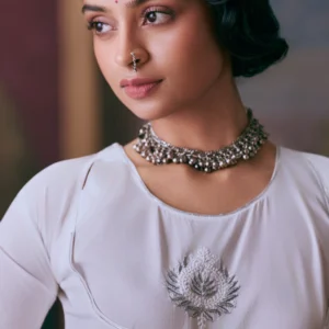 Ethereal Chikankari Angarkha Set