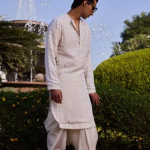 Traditional Khaddi Kurta Dhoti Set
