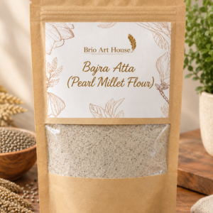 Handmade Bajra Atta (Pearl Millet Flour) by Brio Art House – Organic & Fresh.