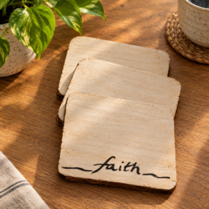 Handmade Square Shape Deco Coaster by Brio Art House.