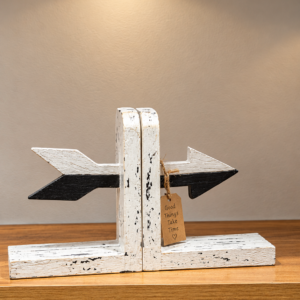 Handmade Arrow Shaped Book Stand by Brio Art House.