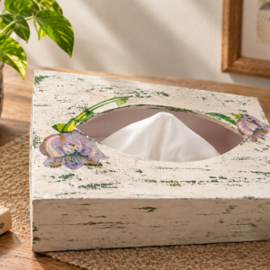 Handmade Pink Tissue Box by Brio Art House.