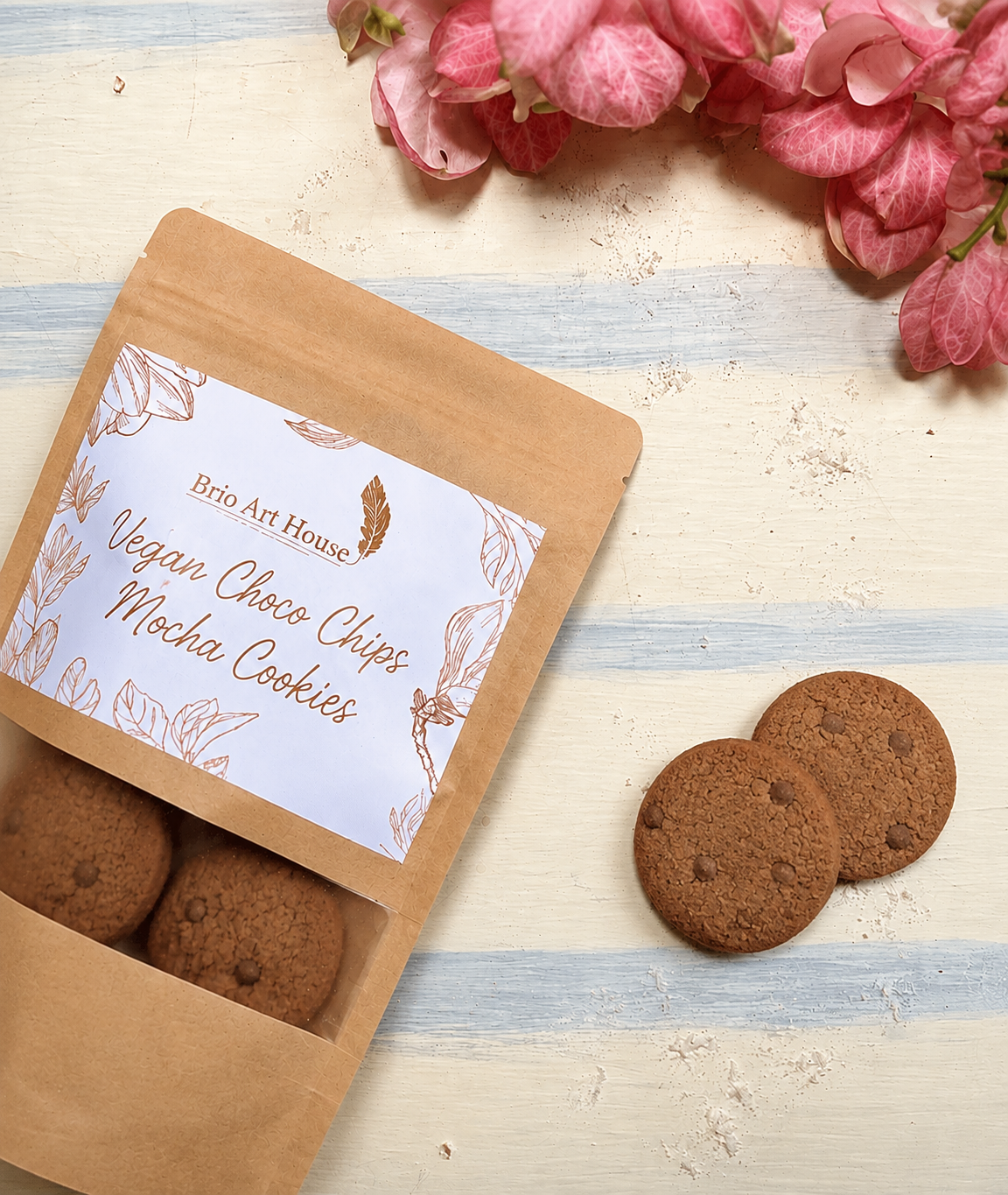 Vegan Choco Chips Mocha Cookies (100g)