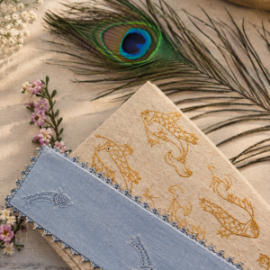 Handmade Chikankari Bookmark by Brio Art House.