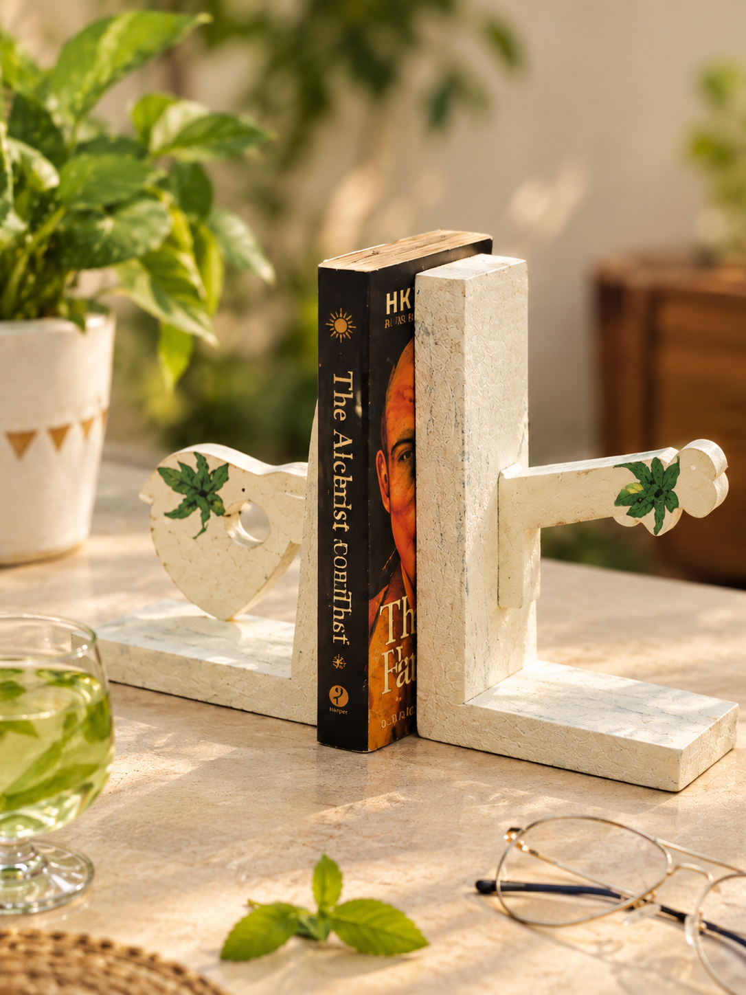 Handmade Guitar Shape Bookstand by Brio Art House.