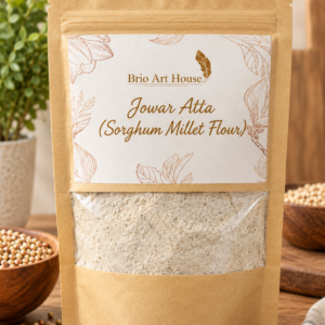Handmade Jowar Atta (Sorghum Millet Flour) by Brio Art House – Organic & Fresh.