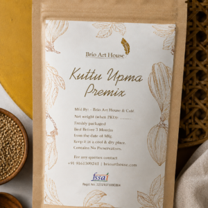 Handmade Kuttu Upma Premix by Brio Art House – Organic & Fresh.