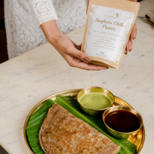 Handmade Singhara chilla premix by Brio Art House – Organic & Fresh.