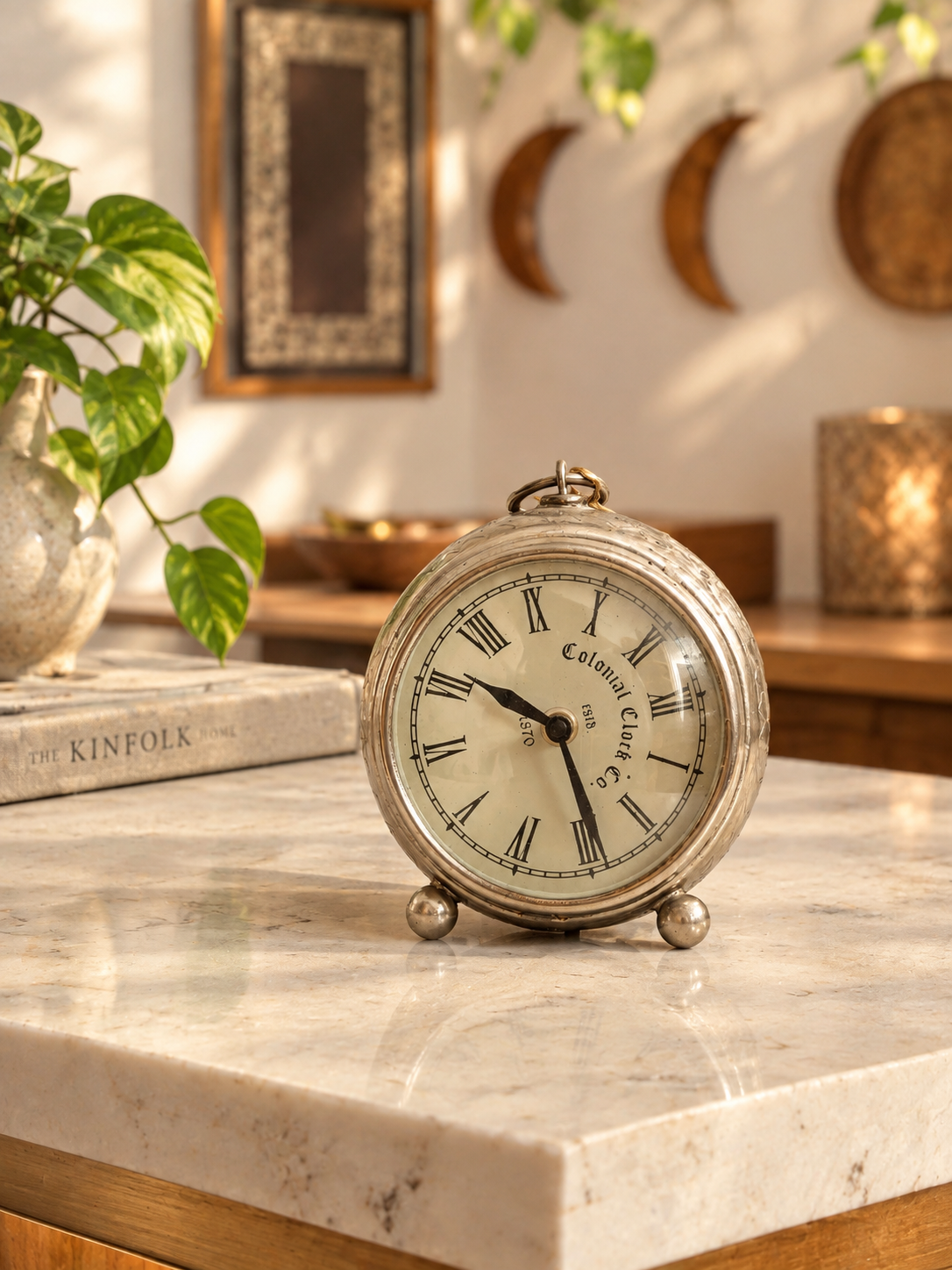 Handmade Mattel Table Clock by Brio Art House.